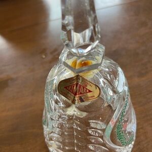 Artmark Clear Crystal Bell with Floral Accents